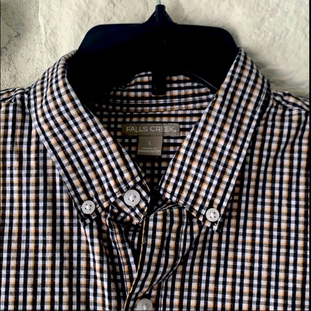 Cotton Plaid Casual Button Down